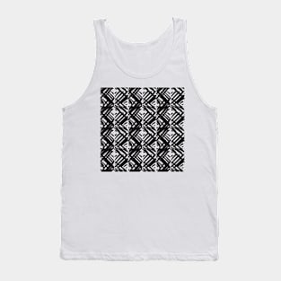 Monochrome Textured Pattern Tank Top